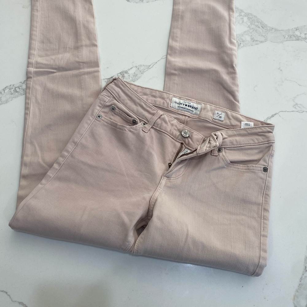Lucky Brand Womens Jeans Size 00. Light Pink. Lolita Skinny Jean